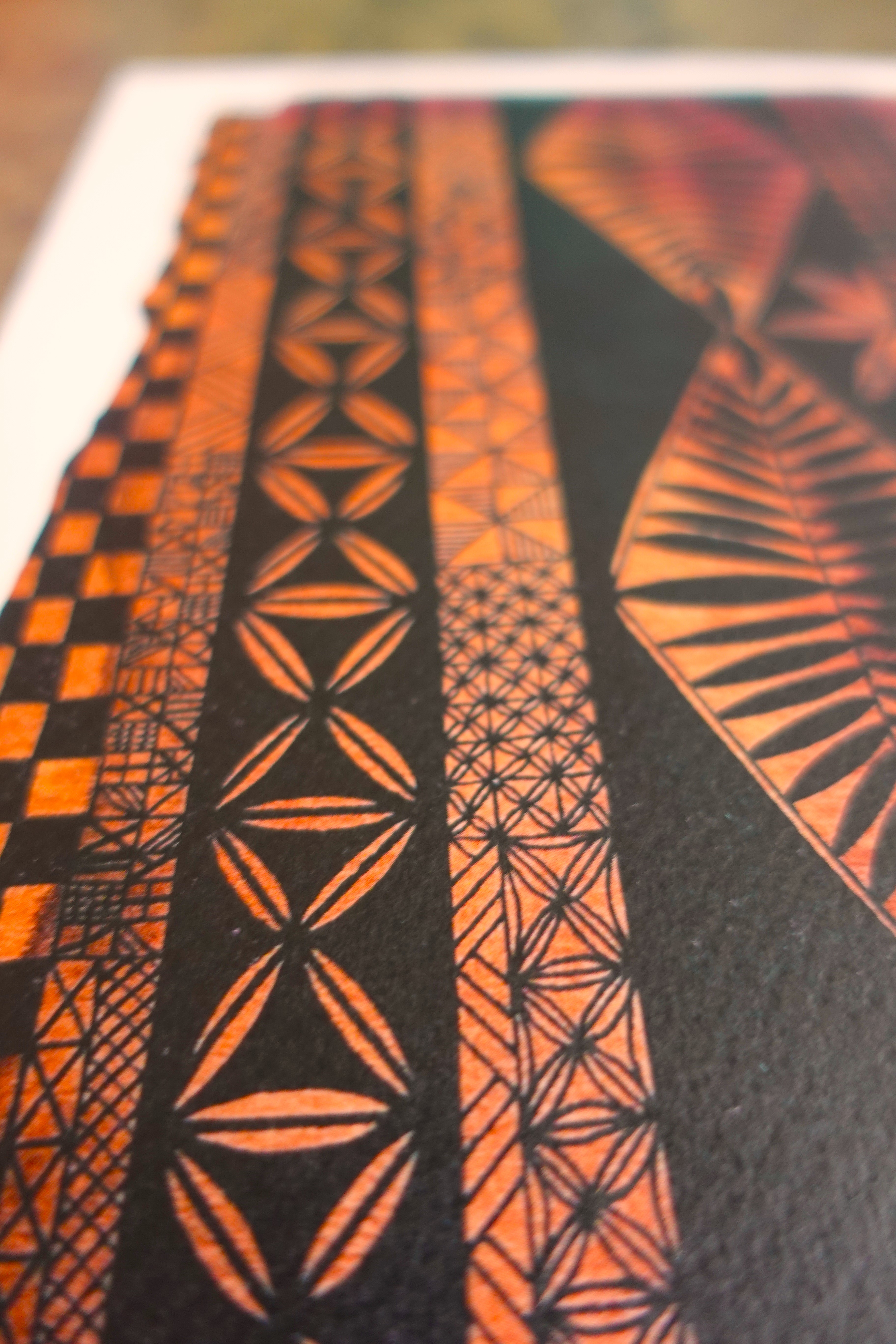 Polynesian inspired art work